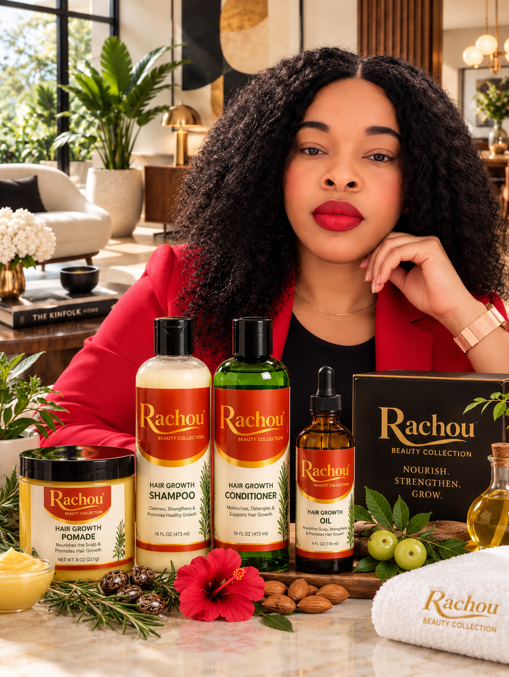 Rachou Complete Hair Growth Set (4 Products)