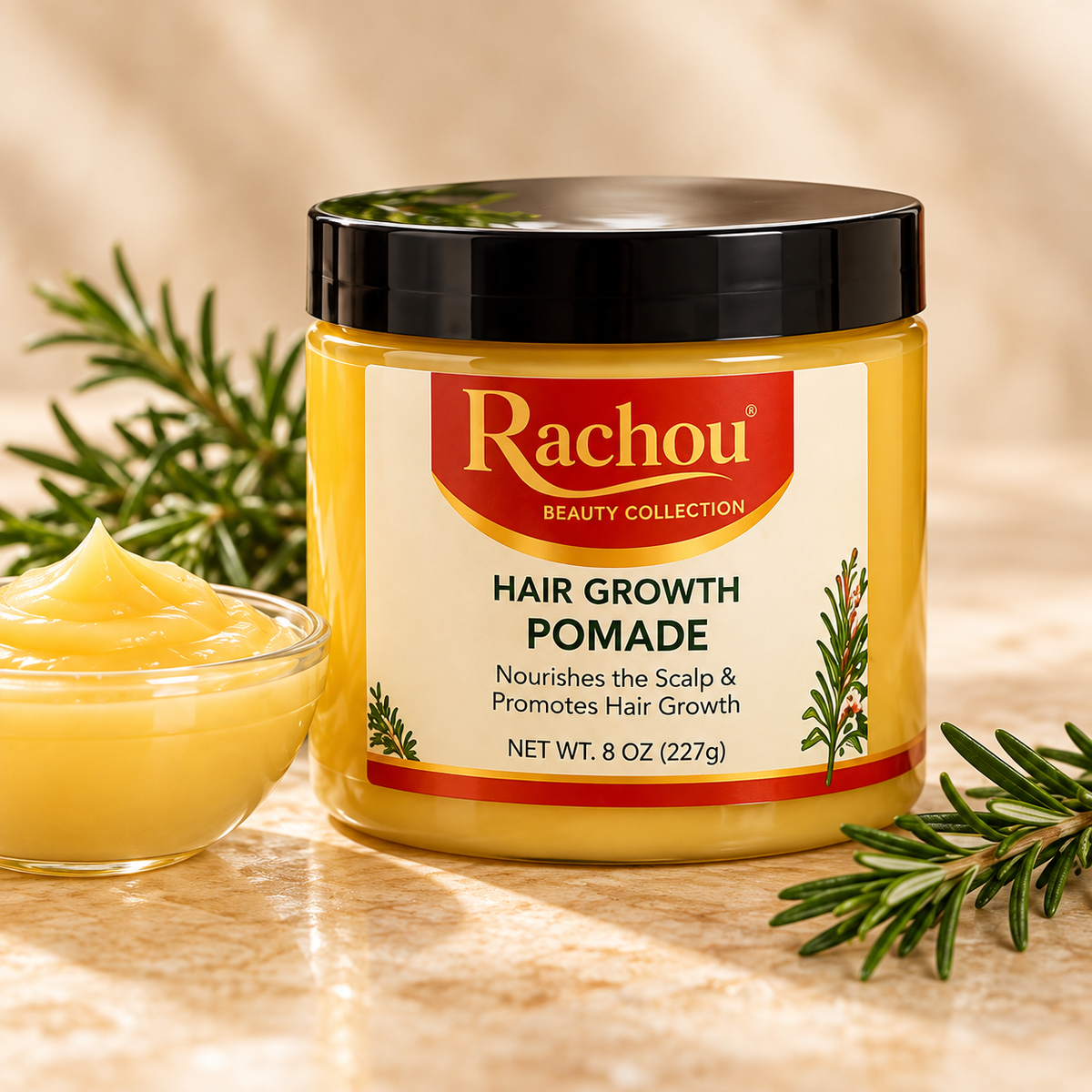 Rachou Hair Growth Pomade - 8 Oz